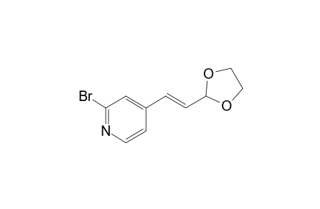 2-Bromanyl-4-[(E)-2-(1,3-dioxolan-2-yl)ethenyl]pyridine