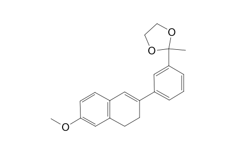 6-Methoxy-2-[3'-(2"-methyl-1",3"-dioxolan-2"-yl)phenyl]-3,4-dihydronaphthalene