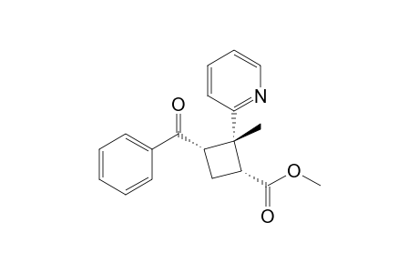 4.alpha.-Benzoyl-2.alpha.-methoxycarbonyl-1.beta.-methyl-1.alpha.-(2-pyridyl)cyclobutane