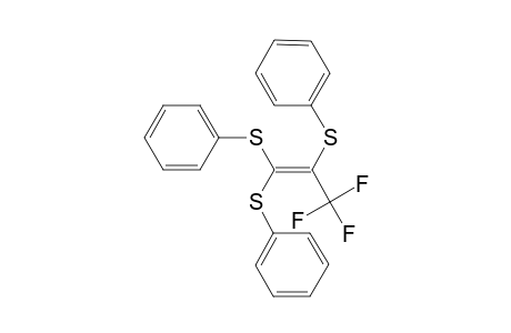 ([3,3,3-Trifluoro-1,2-bis(phenylsulfanyl)-1-propenyl]sulfanyl)benzene