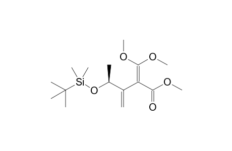 (4S)-4-[tert-butyl(dimethyl)silyl]oxy-2-(dimethoxymethylidene)-3-methylenepentanoic acid methyl ester