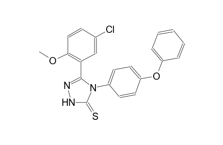 5-(5-chloro-2-methoxyphenyl)-4-(4-phenoxyphenyl)-2,4-dihydro-3H-1,2,4-triazole-3-thione