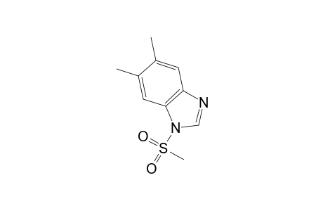 1H-1,3-Benzimidazole, 5,6-dimethyl-1-(methylsulfonyl)-