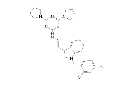 1-(2,4-dichlorobenzyl)-1H-indole-3-carbaldehyde [4,6-di(1-pyrrolidinyl)-1,3,5-triazin-2-yl]hydrazone