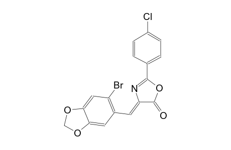 (4Z)-4-[(6-bromo-1,3-benzodioxol-5-yl)methylene]-2-(4-chlorophenyl)-1,3-oxazol-5(4H)-one
