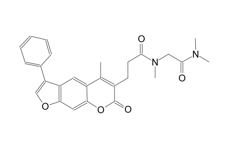 7H-furo[3,2-g][1]benzopyran-6-propanamide, N-[2-(dimethylamino)-2-oxoethyl]-N,5-dimethyl-7-oxo-3-phenyl-