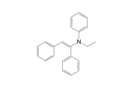 N-[(E)-1,2-diphenylethenyl]-N-ethyl-aniline