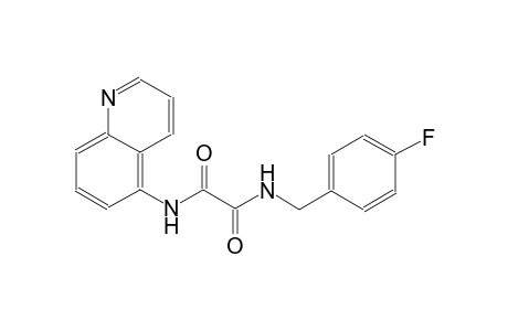 ethanediamide, N~1~-[(4-fluorophenyl)methyl]-N~2~-(5-quinolinyl)-