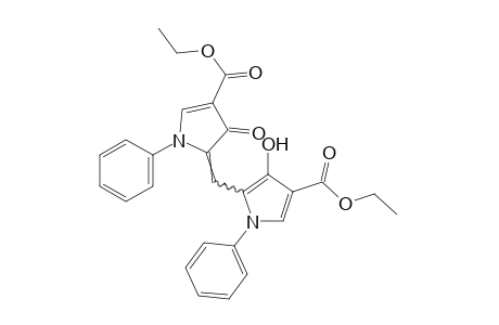 5-[(4-carboxy-3-hydroxy-1-phenylpyrrol-2-yl)methylene]-4-oxo-1-phenyl-2-pyrroline-3-carboxylic acid, diethyl ester