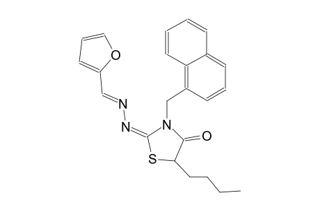 2-furaldehyde [(2E)-5-butyl-3-(1-naphthylmethyl)-4-oxo-1,3-thiazolidin-2-ylidene]hydrazone