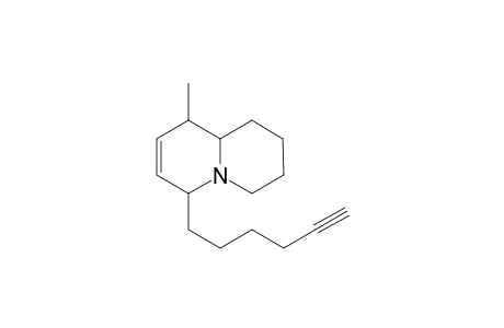5-(5'-Hexyn-1'-yl)-8-methyl-6,7-dehydroizidine