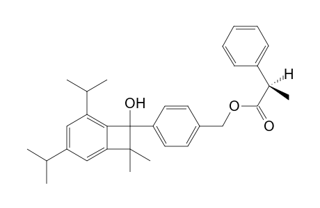 (R)-2-Phenyl-propionic acid 4-(7-hydroxy-3,5-diisopropyl-8,8-dimethyl-bicyclo[4.2.0]octa-1,3,5-trien-7-yl)-benzyl ester