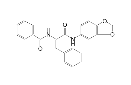 benzamide, N-[(E)-1-[(1,3-benzodioxol-5-ylamino)carbonyl]-2-phenylethenyl]-