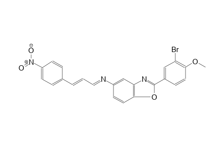 N-[2-(3-bromo-4-methoxyphenyl)-1,3-benzoxazol-5-yl]-N-[(E,2E)-3-(4-nitrophenyl)-2-propenylidene]amine
