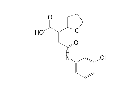 4-(3-chloro-2-methylanilino)-4-oxo-2-tetrahydro-2-furanylbutanoic acid