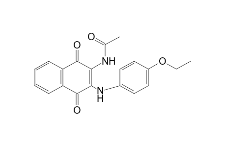 N-[1,4-DIHYDRO-1,4-DIOXO-3-(p-PHENETIDINO)-2-NAPHTHYL]ACETAMIDE