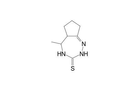 5-Methyl-2,3,4,5,5a,6,7,8-octahydrocyclopenta[f][1,2,4]triazepine-3-thione