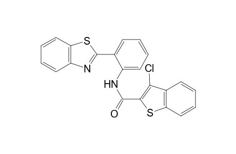 1-Benzothiophene-2-carboxamide, N-[2-(1,3-benzothiazol-2-yl)phenyl]-3-chloro-