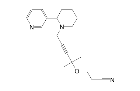 3-({1,1-dimethyl-4-[2-(3-pyridinyl)-1-piperidinyl]-2-butynyl}oxy)propanenitrile