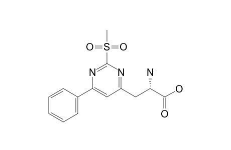 (S)-BETA-(2-METHYLSULFONYL-6-PHENYLPYRIMIDIN-4-YL)-ALPHA-AMINOPROPANOIC-ACID