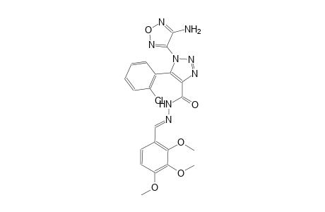 1-(4-amino-1,2,5-oxadiazol-3-yl)-5-(2-chlorophenyl)-N'-[(E)-(2,3,4-trimethoxyphenyl)methylidene]-1H-1,2,3-triazole-4-carbohydrazide