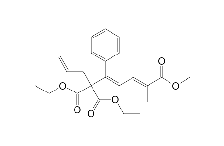 Diethyl 2-allyl-2-[2'-(methoxycarbonyl)-5'-phenyl-2',5'-pentadienyl]malonate
