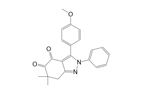 3-(4-methoxyphenyl)-6,6-dimethyl-2-phenyl-6,7-dihydro-2H-indazole-4,5-dione