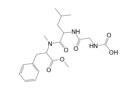 Alanine, N-[N-(N-carboxyglycyl)-L-leucyl]-3-phenyl-, dimethyl ester, L-