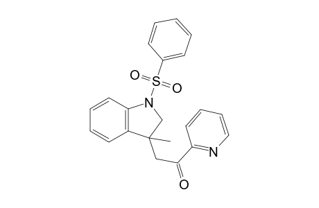 2-(1-Benzenesulfonyl-3-methyl-2,3-dihydro-1H-indole-3-yl)-1-(pyridin-2'-yl)ethanone