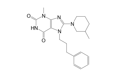 3-methyl-8-(3-methyl-1-piperidinyl)-7-(3-phenylpropyl)-3,7-dihydro-1H-purine-2,6-dione
