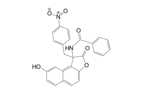 N-(1-(4-Nitrobenzyl)-1,2-dihydro-8-hydroxy-2-oxonaphtho[2,1-b]furan-1-yl)benzamide