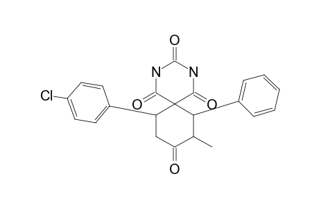 7-PHENYL-8-METHYL-11-(4-CHLOROPHENYL)-2,4-DIAZASPIRO-[5.5]-UNDECANE-1,3,5,9-TETRAONE