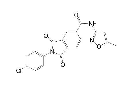 1H-Isoindole-5-carboxamide, 2-(4-chlorophenyl)-1,3-dioxo-2,3-dihydro-N-(5-methylisoxazol-3-yl)-