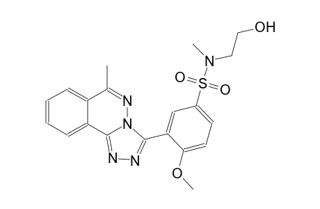 N-(2-hydroxyethyl)-4-methoxy-N-methyl-3-(6-methyl[1,2,4]triazolo[3,4-a]phthalazin-3-yl)benzenesulfonamide