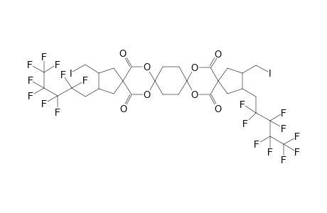 3,17-bis(iodomethyl)-2,16-bis(2,2,3,3,4,4,5,5,5-nonafluoropentyl)-7,12,20,23-tetraoxatetraspiro[4.2.2.2.4(14.2)11.2(8.2)5]tetracosane-6,13,19,24-tetrone