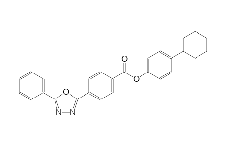 4-cyclohexylphenyl 4-(5-phenyl-1,3,4-oxadiazol-2-yl)benzoate