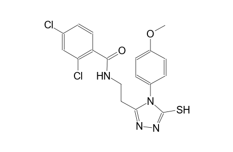 2,4-dichloro-N-{2-[4-(4-methoxyphenyl)-5-sulfanyl-4H-1,2,4-triazol-3-yl]ethyl}benzamide