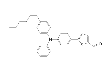 5-(4-((4-Hexylphenyl)(phenyl)amino)phenyl)thiophene-2-carbaldehyde