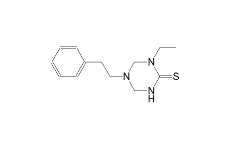 1-ethyl-5-(2-phenylethyl)tetrahydro-1,3,5-triazine-2(1H)-thione