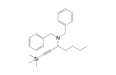 N,N-Dibenzyl-1-(trimethylsilyl)-1-heptyn-3-amine