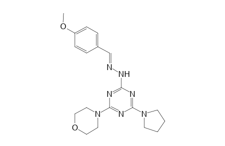 (4-morpholino-6-pyrrolidino-s-triazin-2-yl)-[(E)-p-anisylideneamino]amine