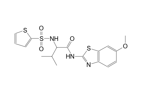 N-(6-methoxy-1,3-benzothiazol-2-yl)-3-methyl-2-[(2-thienylsulfonyl)amino]butanamide