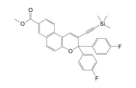 3,3-Bis(4-fluorophenyl)-8-(methoxycarbonyl)-2-[(trimethylsilyl)ethinyl]-3H-naphtho[2,1-b]pyran
