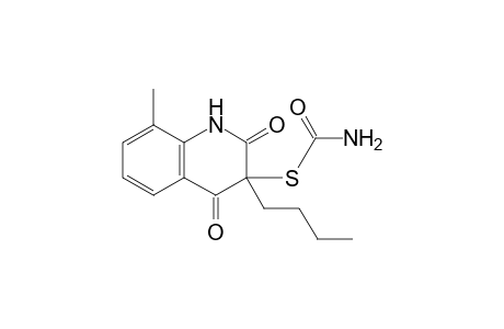 S-(3-Butyl-8-methyl-2,4-dioxo-1,2,3,4-tetrahydroquinolin-3-yl)thiocarbamate