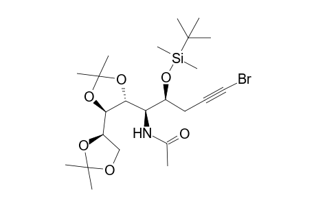 (4S,5R,6R,7R,8R)-4-tert-Butyldimethylsilyloxy-5-acetamido-6,7:8,9-di-O-isopropylidene-1-nonynyl Bromide