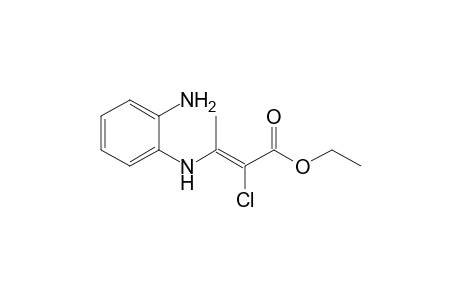 (Z)-3-(2-aminoanilino)-2-chloro-2-butenoic acid ethyl ester