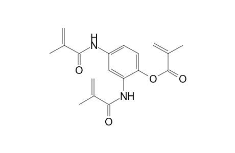 2-Propenoic acid, 2-methyl-, 2,4-bis[(2-methyl-1-oxo-2-propen-1-yl)amino]phenyl ester