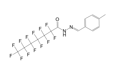 2,2,3,3,4,4,5,5,6,6,7,7,7-tridecafluoro-N'-[(E)-(4-methylphenyl)methylidene]heptanohydrazide