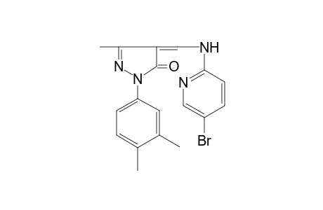 4-[[(5-bromanylpyridin-2-yl)amino]methylidene]-2-(3,4-dimethylphenyl)-5-methyl-pyrazol-3-one