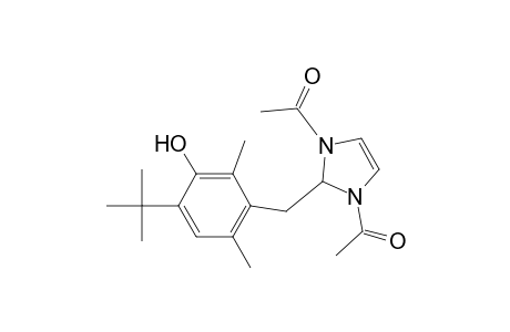 1,3-Diacetyl-2-((2,6-dimethyl-3-hydroxy-4-tert-butylphenyl)methyl)-2,3-dihydroimidazole